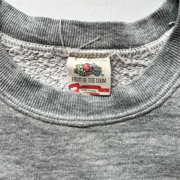 Vintage Distressed Gray Navistar Indianapolis Plant Raglan Crewneck Sweatshirt L - Picture 2 of 16